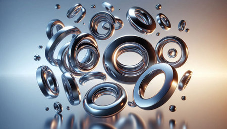 Abstract metal background. 3d rendering,  3d illustration.
