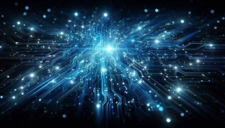 Circuit board background. Technology and science concept. 3D Rendering