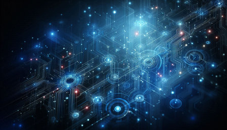 Circuit board background. Technology and science concept. 3D Rendering