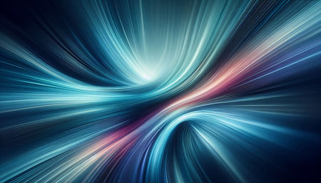 Abstract blue background with some smooth lines in it (computer generated, fractal abstract...