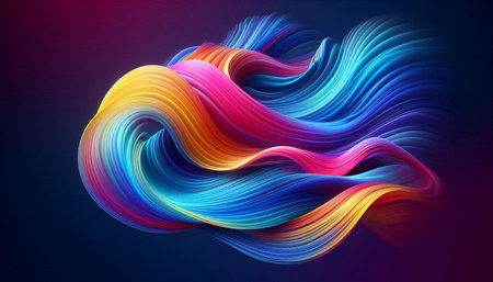 Colorful abstract background, 3d rendering, computer generated image.