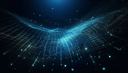 Abstract technology background. Big data visualization. Graphic concept for your design