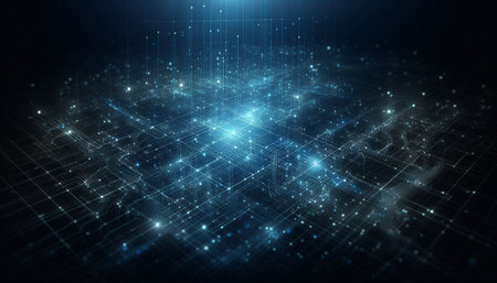 3D rendering of abstract technology digital background. High tech concept.