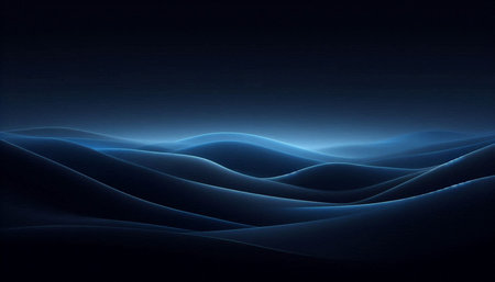 abstract blue wavy background with some smooth lines in it (see portfolio for more in this series)