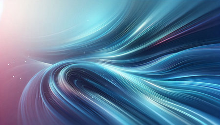 Abstract blue background with some smooth lines in it (3d render)