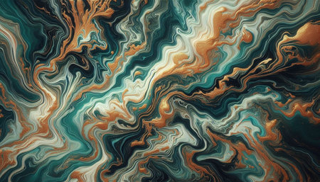 Abstract background of marbleized effect. Colorful abstract pattern. Digital art.