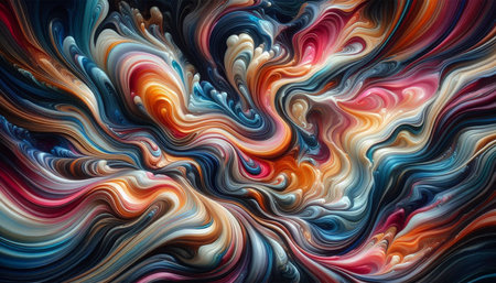 abstract colorful background, computer generated illustration, fractal for graphic design