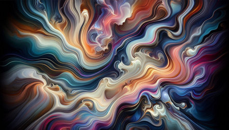 Abstract coloring background of the nature gradient with visual wave and lighting effects