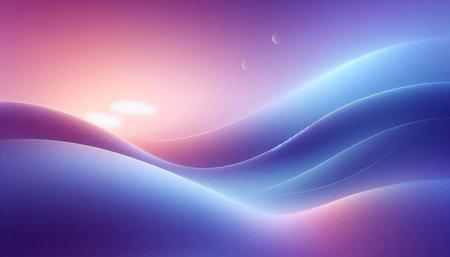 abstract background with smooth lines in blue and purple colors for your design
