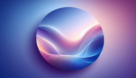 Abstract background with blue and pink gradient. Vector illustration for your design