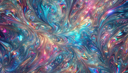 Abstract fractal. Fractal art background for creative design. Decoration for wallpaper, desktop,...
