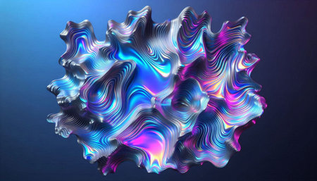 3d rendering, abstract background with liquid shape, computer generated images