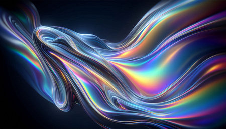 abstract colorful background with smooth lines and waves, computer generated images