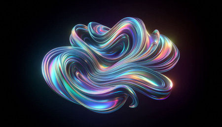 Abstract fractal. Fractal art background for creative design. Decoration for wallpaper, desktop,...