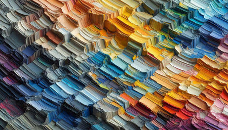 Colorful fabric samples for sale at a market in Istanbul, Turkey