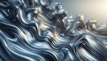 3d rendering of abstract wavy background. Computer generated image.の写真素材