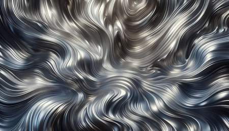abstract black and white wavy background. 3d render illustration