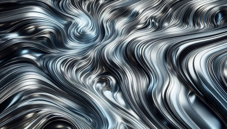 3d rendering, abstract metallic background with some smooth lines in it