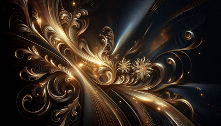 Abstract fractal. Fractal art background for creative design. Decoration for wallpaper, desktop,...