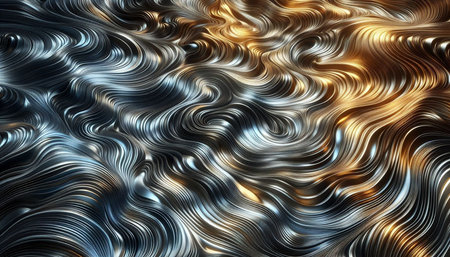 abstract background of the black and golden color with some smooth lines in it