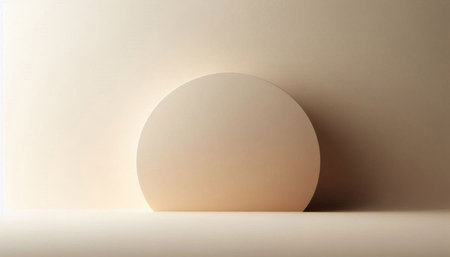3d render of beige background. Minimal simple scene. Geometric shape.