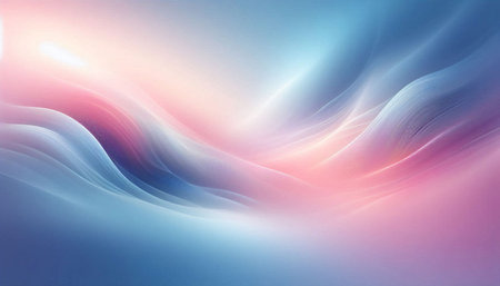 abstract background with smooth lines in blue and pink colors, illustration
