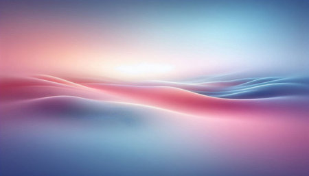 abstract background with smooth lines in pink and blue colors, 3d render