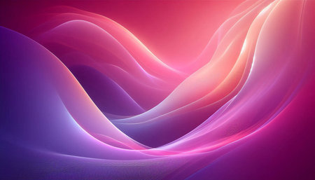 abstract background with smooth lines in pink, purple and blue colors