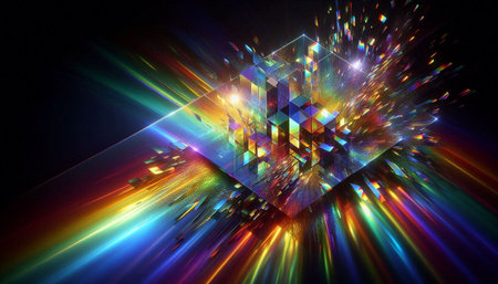 3D rendering of abstract technology digital hi tech concept. Computer generated imageの写真素材