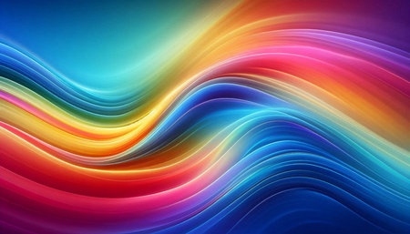 abstract colorful background with smooth lines in it, design for brochure or flyer
