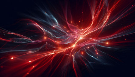 abstract fractal background a computer-generated 2D illustration, textureの写真素材