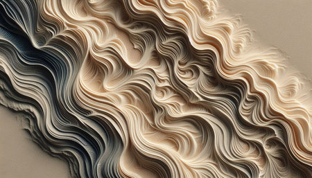 3d illustration of abstract wavy background, computer generated image.