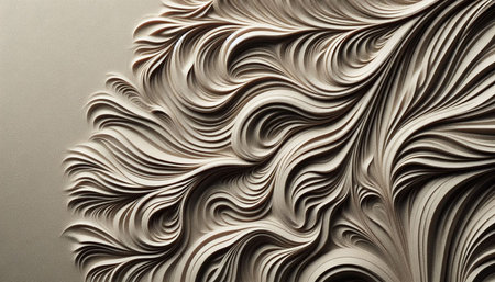 3d illustration of abstract background with waves and lines. 3d rendering