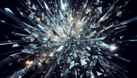 3d illustration of abstract geometric composition,digital artwork for creative graphic designの写真素材