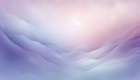 Abstract background with waves and sun. Digital illustration. 3d rendering