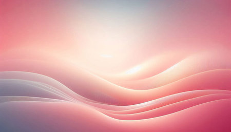 abstract background with smooth lines in pink and white colors, 3d renderの写真素材
