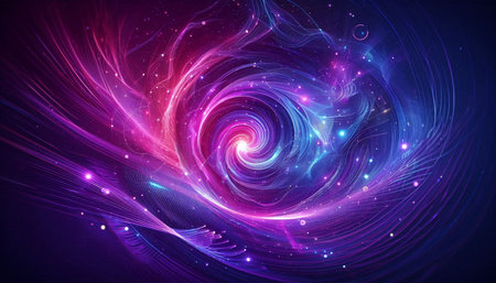 Abstract fractal. Fractal art background for creative design. Decoration for wallpaper, desktop,...