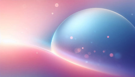 Abstract background with planet in space. Vector illustration for your design.