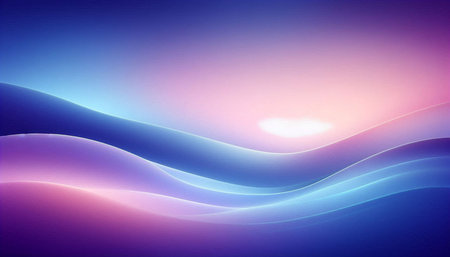 abstract background with smooth lines in blue and purple colors, illustration