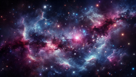 Cosmic space and stars, color cosmic abstract background. Elements of this image furnished by NASA