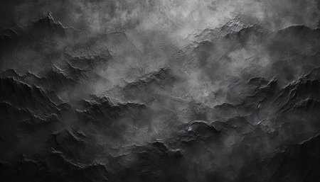 Black grunge textured wall. Abstract background for design with copy space.