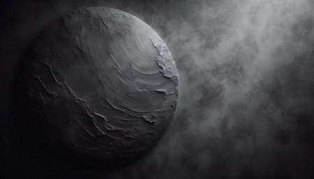 Moon on a dark background. 3d rendering, 3d illustration.
