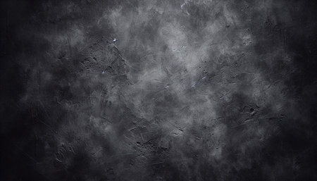 Grunge black cement wall texture background. Dark rough concrete surface.