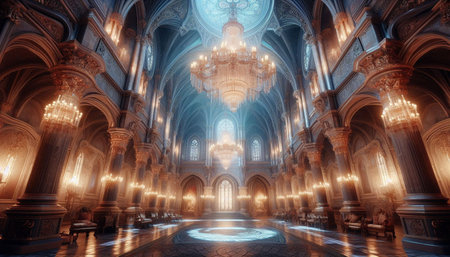 Interior of St. Patrick's Cathedral in Dublin, Ireland.
