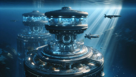 3D CG rendering of space ship. High resolution image. 3D illustration.
