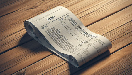 Newspaper on a wooden table. Shallow depth of field
