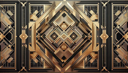 3d rendering of abstract geometric composition. Futuristic technology style.