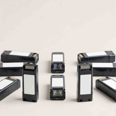 Compact memory cards on a white background. Close-up.