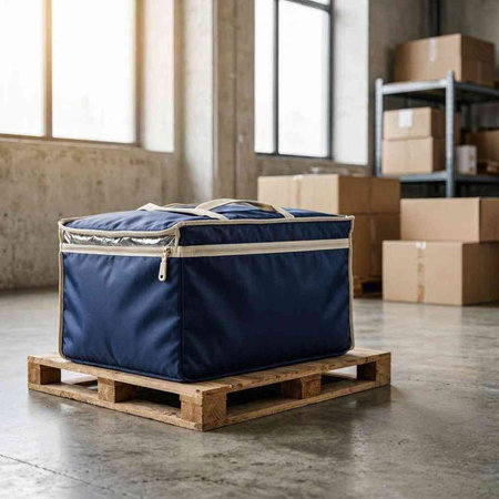 Boxes on a pallet in a warehouse. Delivery of goods.