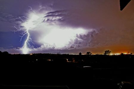 lightning over geraldton